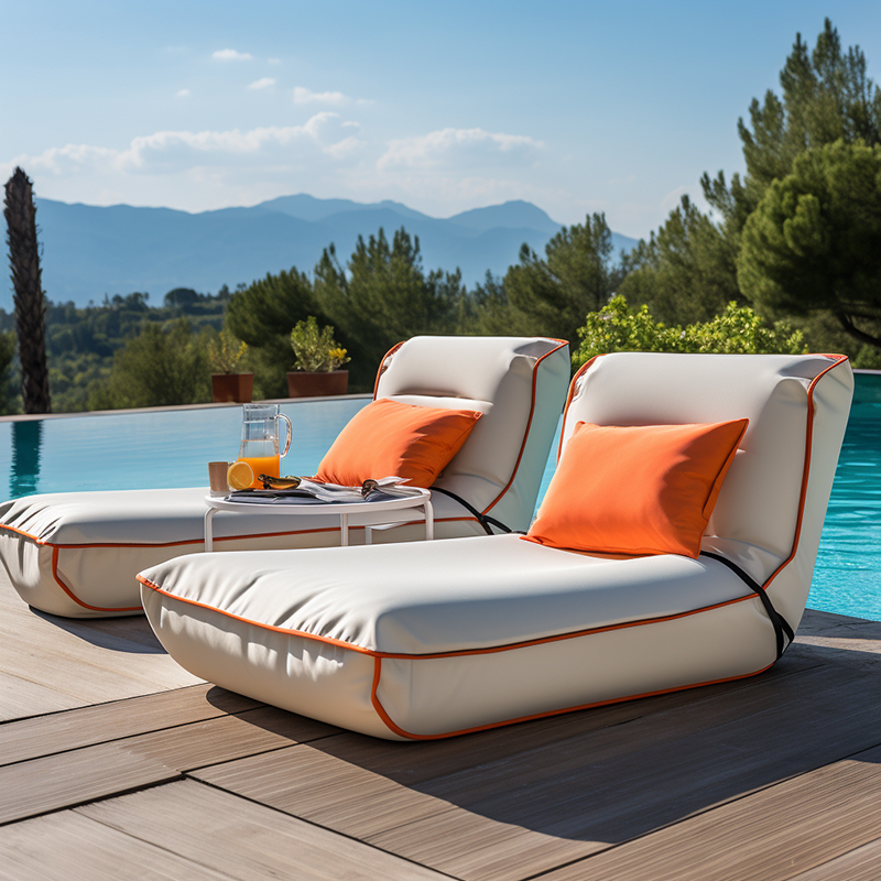 pool chairs and lounges