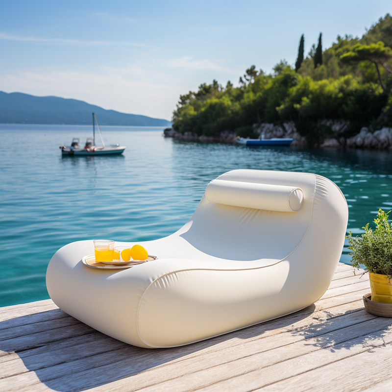 chairs by the pool